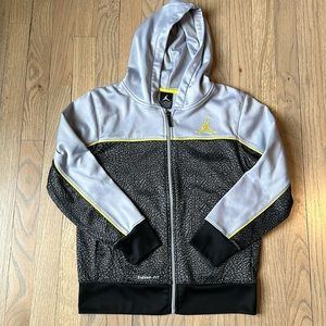 Boys fleece-lined Air Jordan zip up, size 10-12